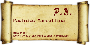 Paulnics Marcellina névjegykártya